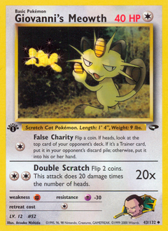 Giovanni's Meowth #43 PSA 10
