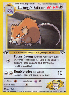 Lt. Surge's Raticate Gym Challenge #53