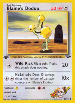 Blaine's Doduo #61 PSA 10