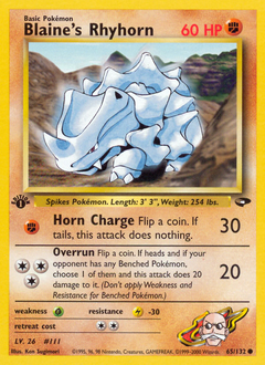 Blaine's Rhyhorn #65 Gym Challenge