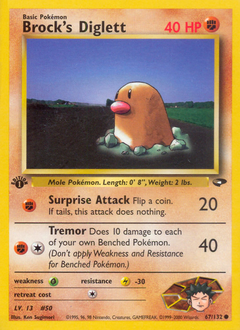 Brock's Diglett #67 PSA 10