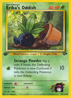 Erika's Oddish #70 Gym Challenge