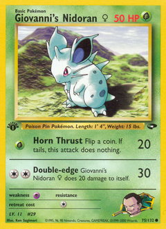Giovanni's Nidoran ♀ #75 Gym Challenge