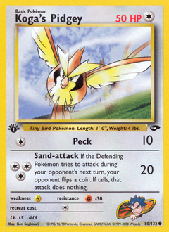 Koga's Pidgey #80 Gym Challenge