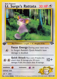 Lt. Surge's Rattata Gym Challenge #85