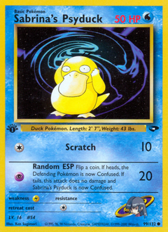Sabrina's Psyduck #99 PSA 10