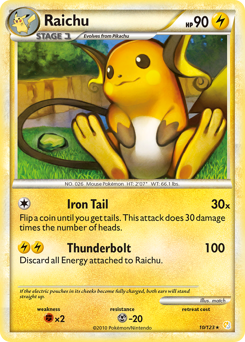 Raichu #10 HeartGold & SoulSilver