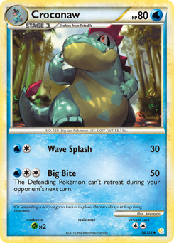 Croconaw #38 HeartGold & SoulSilver