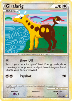 Girafarig #64 HeartGold & SoulSilver