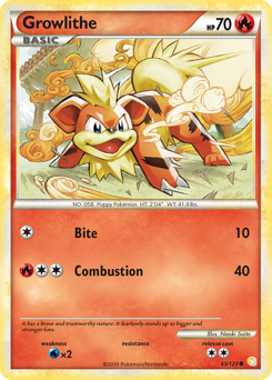 Growlithe #65 HeartGold & SoulSilver
