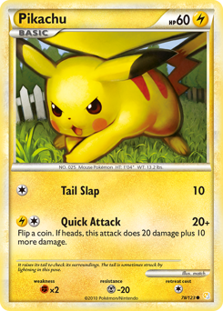 Pikachu #78 HeartGold & SoulSilver
