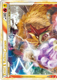 Entei & Raikou LEGEND #90 HS—Unleashed