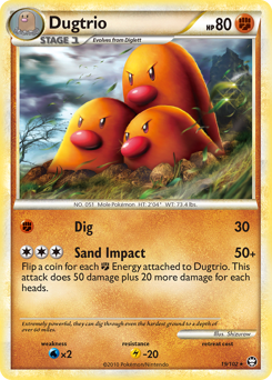 Dugtrio #19 HS—Triumphant