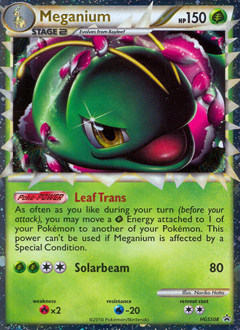 Meganium #HGSS08 HGSS Black Star Promos