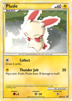 Plusle #HGSS16 HGSS Black Star Promos