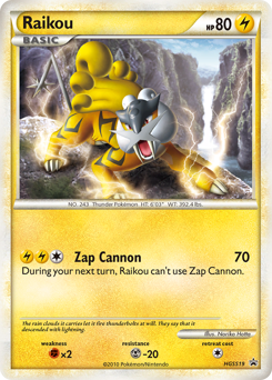 Raikou #HGSS19 HGSS Black Star Promos