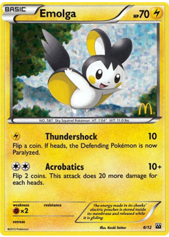 Emolga #6 McDonald's Collection 2012