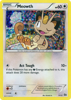 Meowth #11 McDonald's Collection 2016