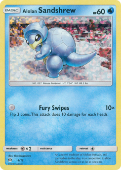 Alolan Sandshrew #4 McDonald's Collection 2019
