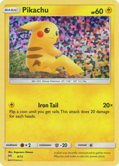 Pikachu #6 McDonald's Collection 2019