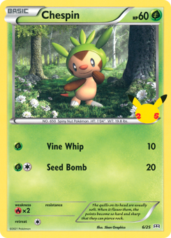 Chespin #6 McDonald's Collection 2021