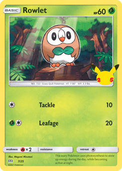 Rowlet #7 McDonald's Collection 2021