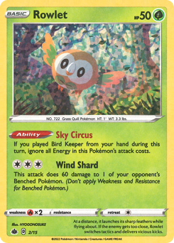 Rowlet #2 McDonald's Collection 2022