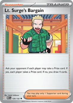 Lt. Surge's Bargain #120 Mega Evolution