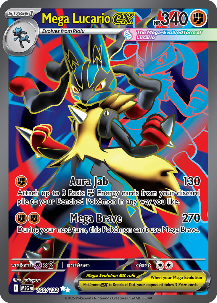Mega Lucario ex #160 Mega Evolution