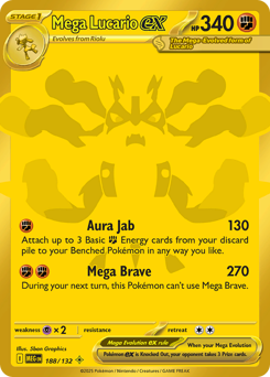 Mega Lucario ex — Mega Evolution chase card