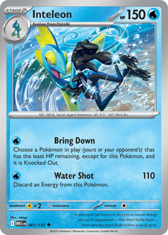 Inteleon #41 Mega Evolution