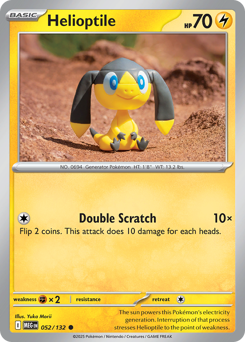 Helioptile #52 Mega Evolution