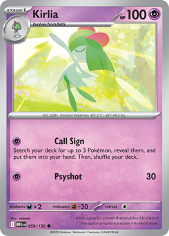 Kirlia #59 Mega Evolution