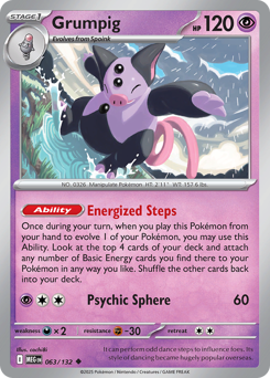 Grumpig #63 Mega Evolution