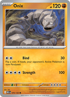 Onix #70 Mega Evolution