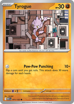 Tyrogue #71 Mega Evolution
