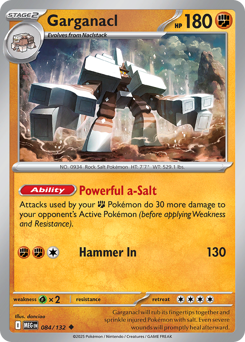 Garganacl #84 Mega Evolution