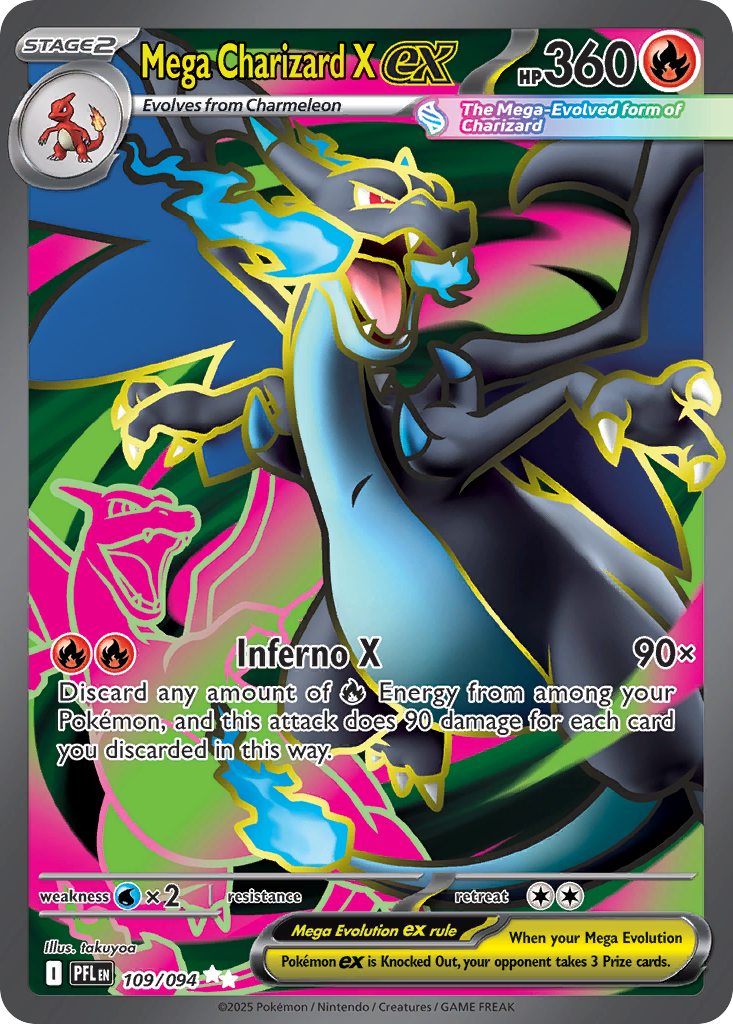 Mega Charizard X ex #109 Phantasmal Flames