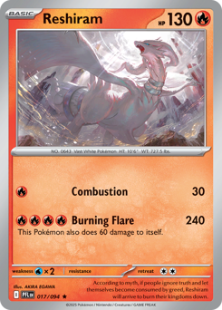 Reshiram #17 Phantasmal Flames
