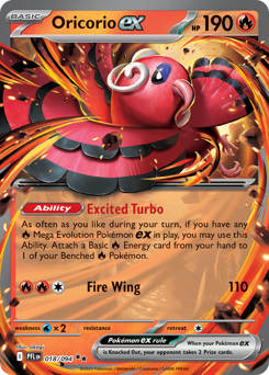 Oricorio ex #18 Phantasmal Flames