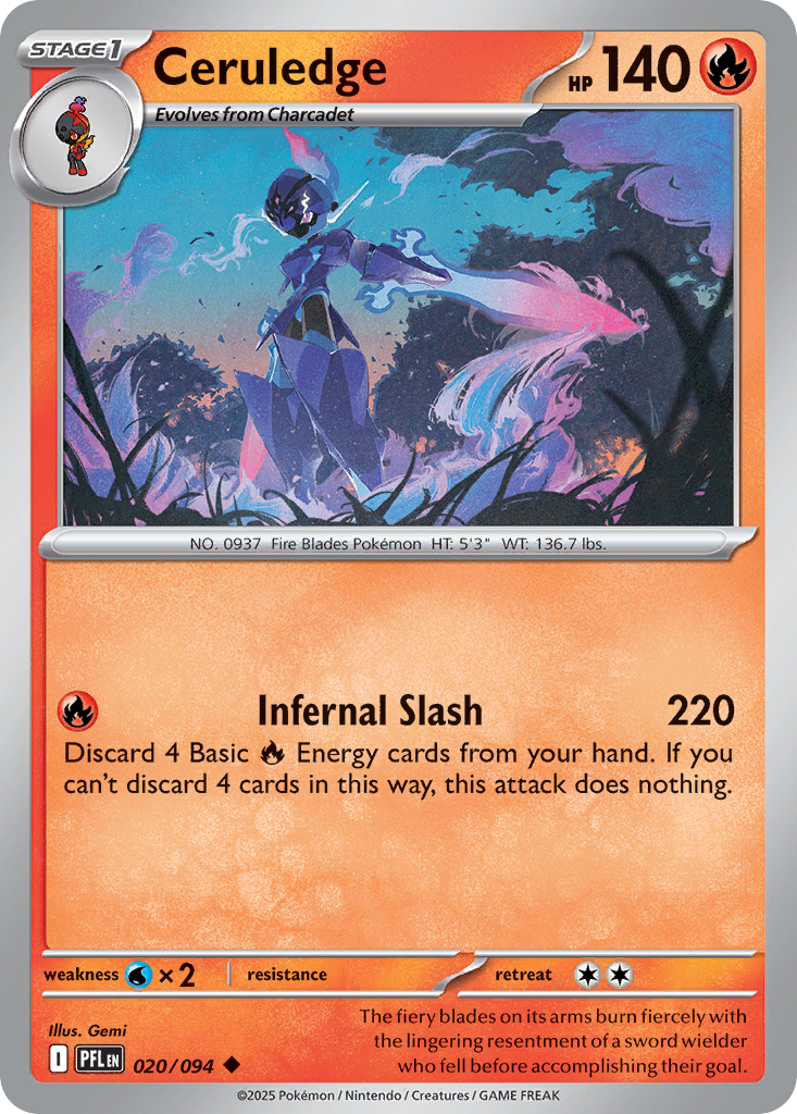 Ceruledge #20 Phantasmal Flames