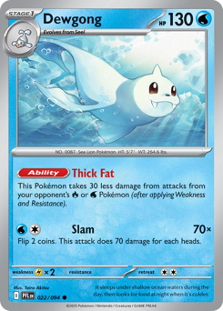 Dewgong #22 Phantasmal Flames