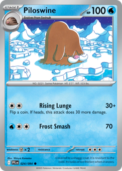Piloswine #24 Phantasmal Flames