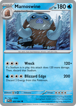 Mamoswine #25 Phantasmal Flames