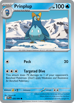 Prinplup #28 Phantasmal Flames