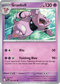 Granbull #38 Phantasmal Flames