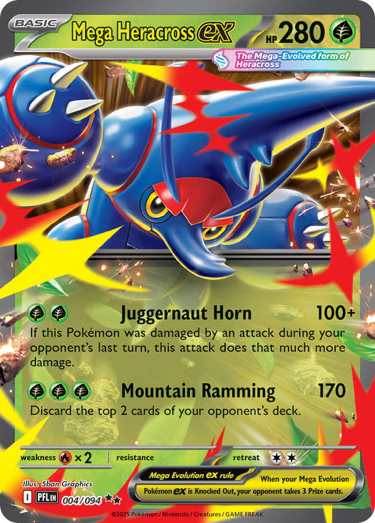 Mega Heracross ex #4 Phantasmal Flames