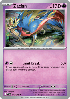 Zacian #45 Phantasmal Flames