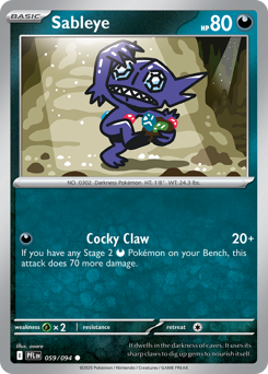 Sableye #59 Phantasmal Flames