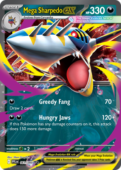 Mega Sharpedo ex #61 Phantasmal Flames